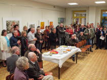 Le vernissage à la Mairie d'Escassefort le 3 mars 2012