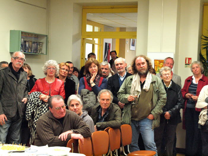 Le vernissage  la Mairie d'Escassefort le 3 mars 2012