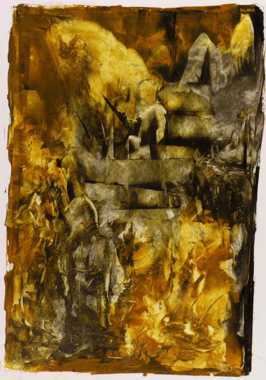 YuccaL 0185, Oil on paper, 38,5x27 / 65x50 (cm) (Private Collection)