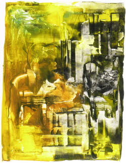 YuccaL 0190, Oil on paper, 37,5x28 / 65x50  (cm) (private collection)